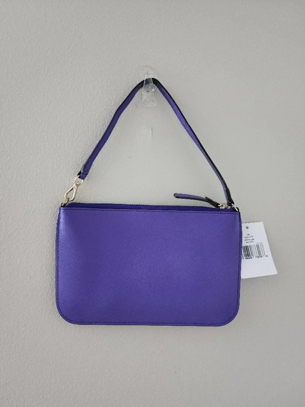 Kate Spade New York Purple Saffiano Leather Wristlet NWT